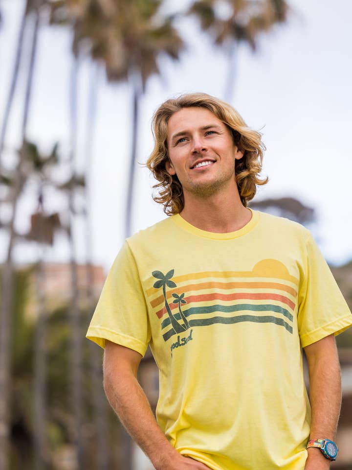 Goodseed Clothing - Wholesale Screen Printed T-Shirt - Men's - Rise N Shine Tee Yellow5