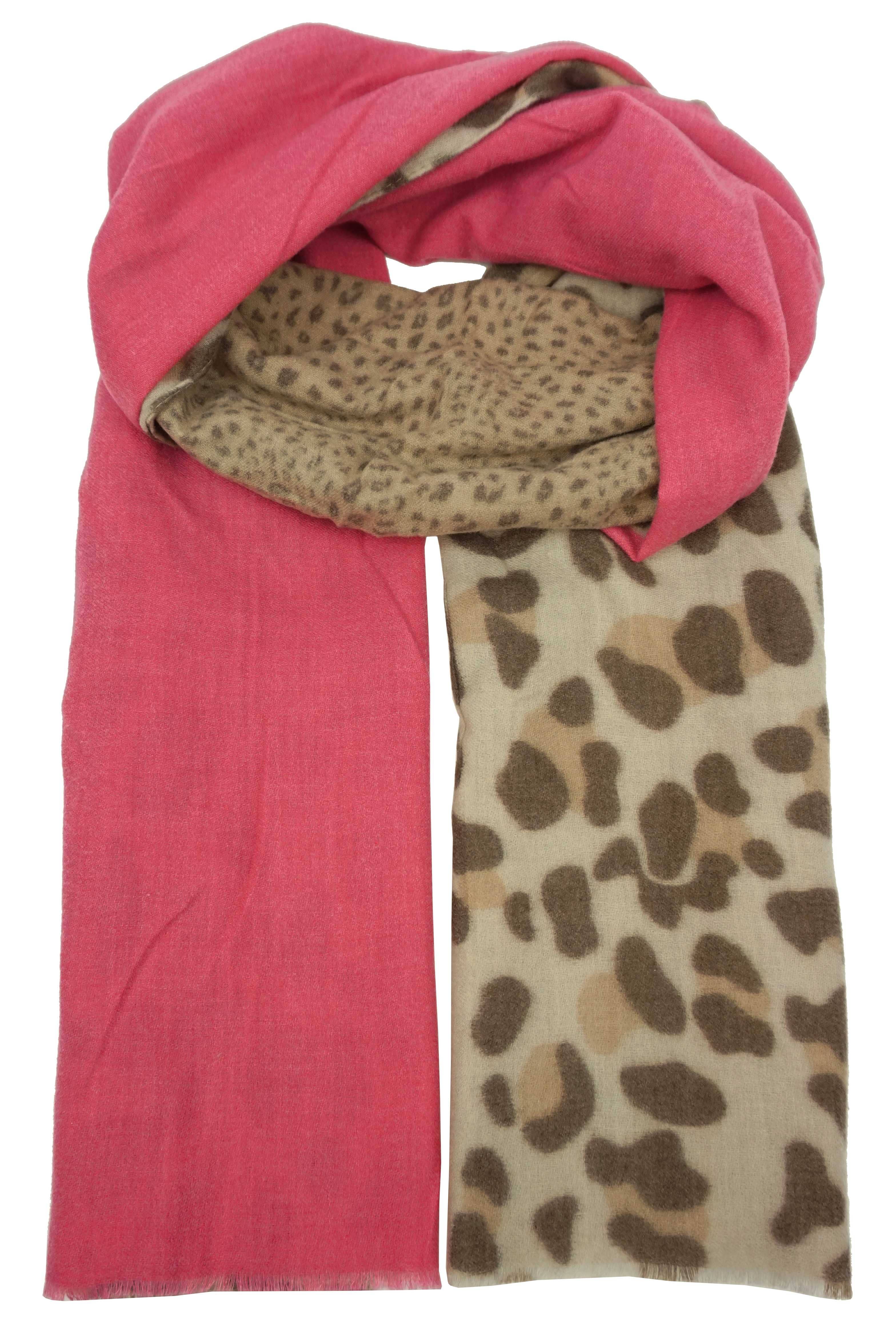 Anais - Venta al por mayor Bufanda - Mujer - Bufanda lisa y leopardo YF63990