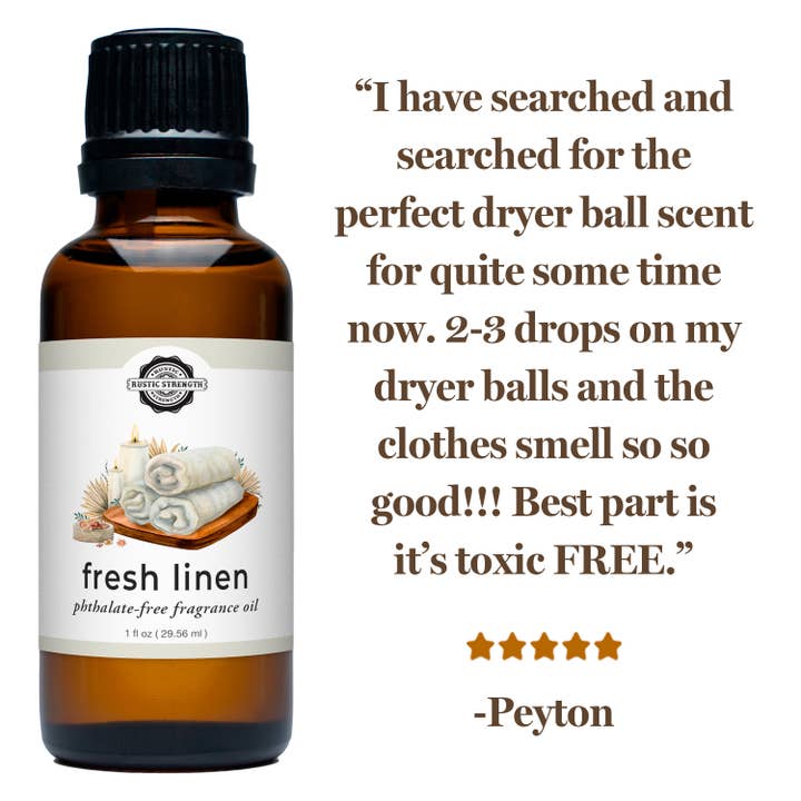 Rustic Strength - Wholesale Fragrance Oil - Fresh Linen Phthalate-Free Fragrance Oil