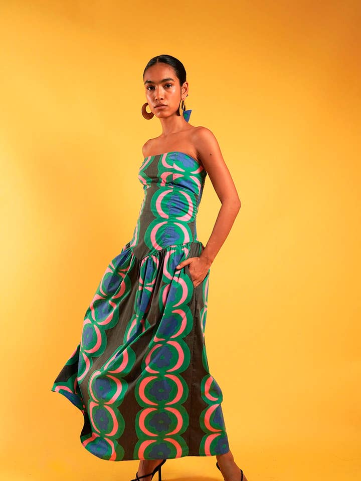 Flowers and the Moon Dancing Dress for wholesale by Fenáreta