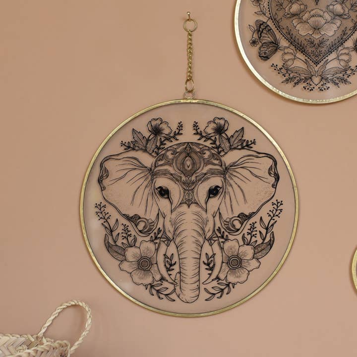 Baubels - Wholesale Wall Accent - Personalized kiko frame Elephant1