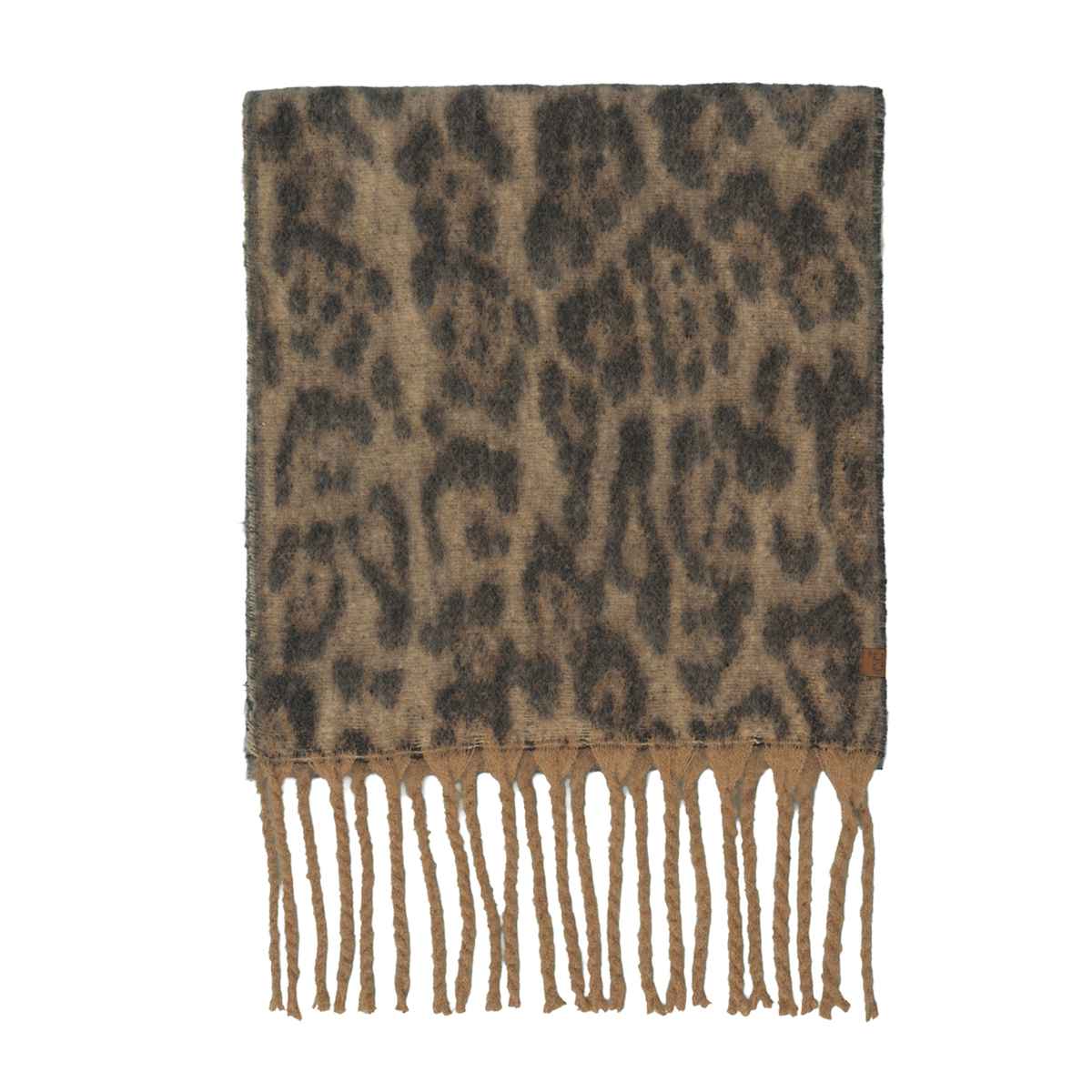 MiMi Wholesale - Wholesale Scarf - Women's - SFC0133 Woven Leopard Print Scarf4