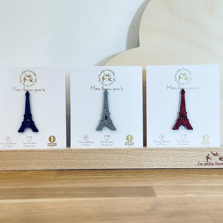 Glitzernde Anstecknadeln - Eiffelturm für den Großhandel von Les Petites Hirondelles