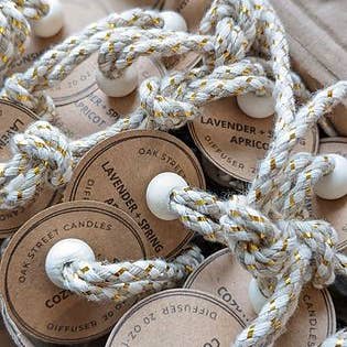 Scented Car Diffuser - Black Cedar .20 oz Glass Bottle for wholesale by Oak Street Candles