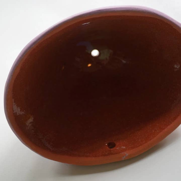 Half Light Honey ā wholesale Wall planter ā Vertical Line Wall Pocket in Purple & Terracotta4