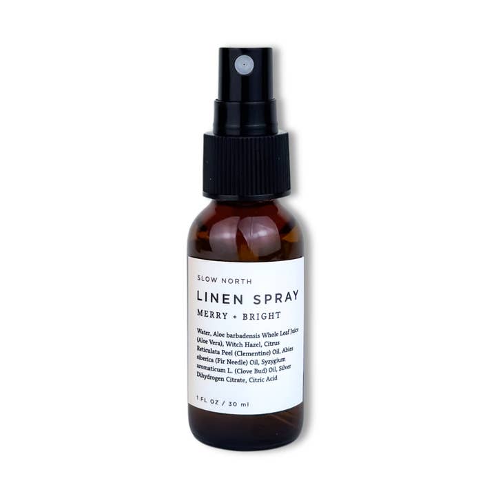 Mini Spray di Lino - Merry + Bright - Festività 2025 per la vendita all'ingrosso da parte di Slow North