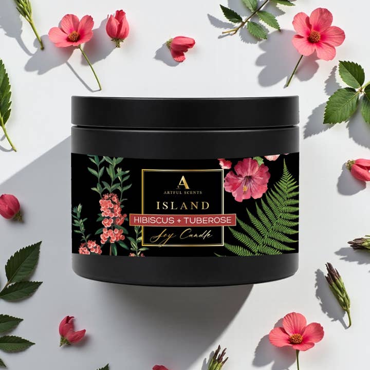 Island Candle - Hibiscus + Tuberose for wholesale by Artful Scents