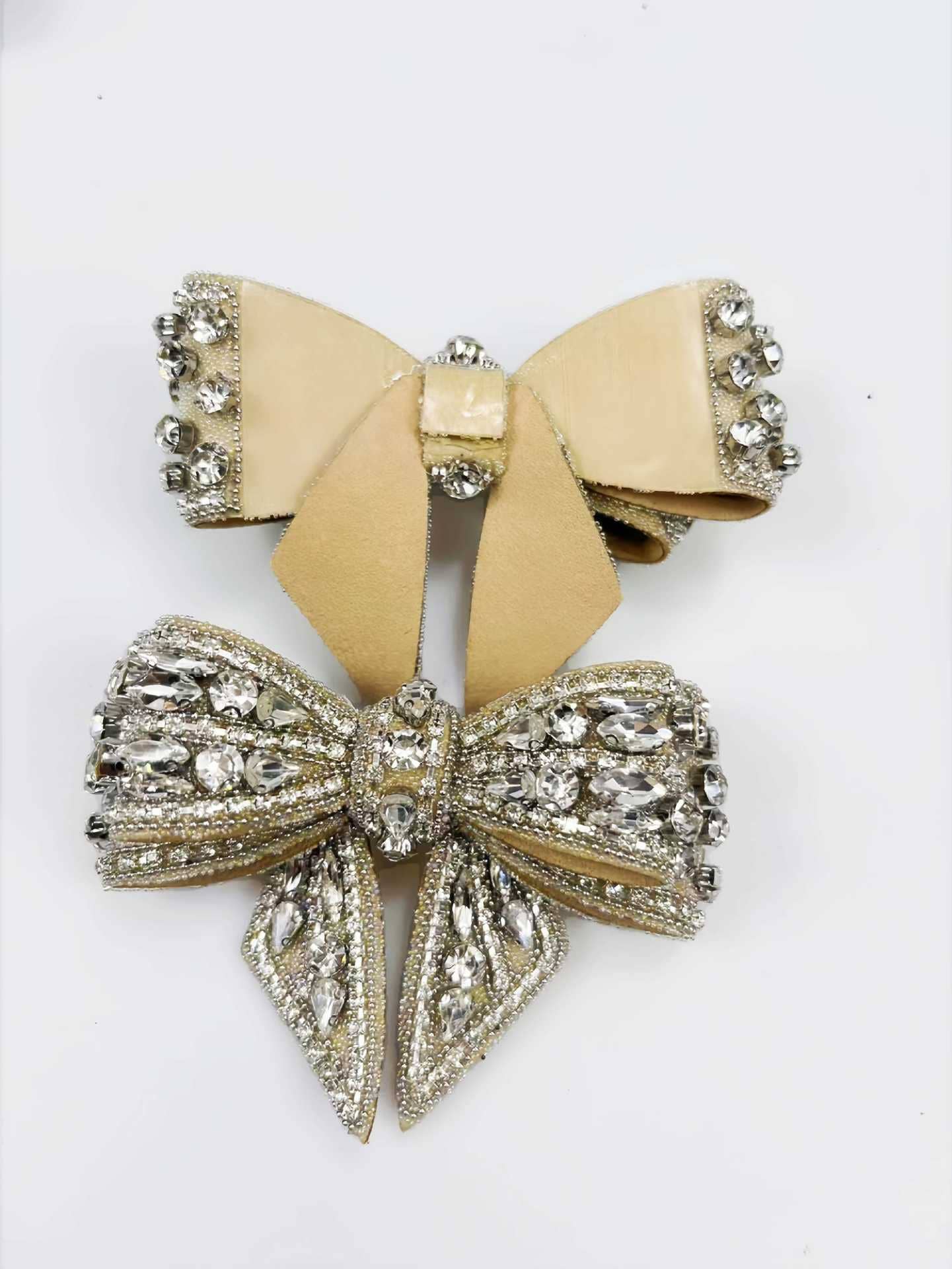 eitairs art gifts – Großhandel Schuhzubehör – Unisex – Strass-Schuhclips mit Schleife, Brautschmuck für Hochzeitschuhe12