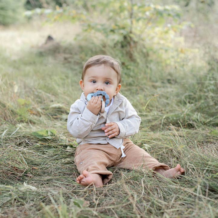 Summerville organic – Engroshandel Suttebrik - Baby – Summerville organic bidering i silikone og træ, fisk, isblå3