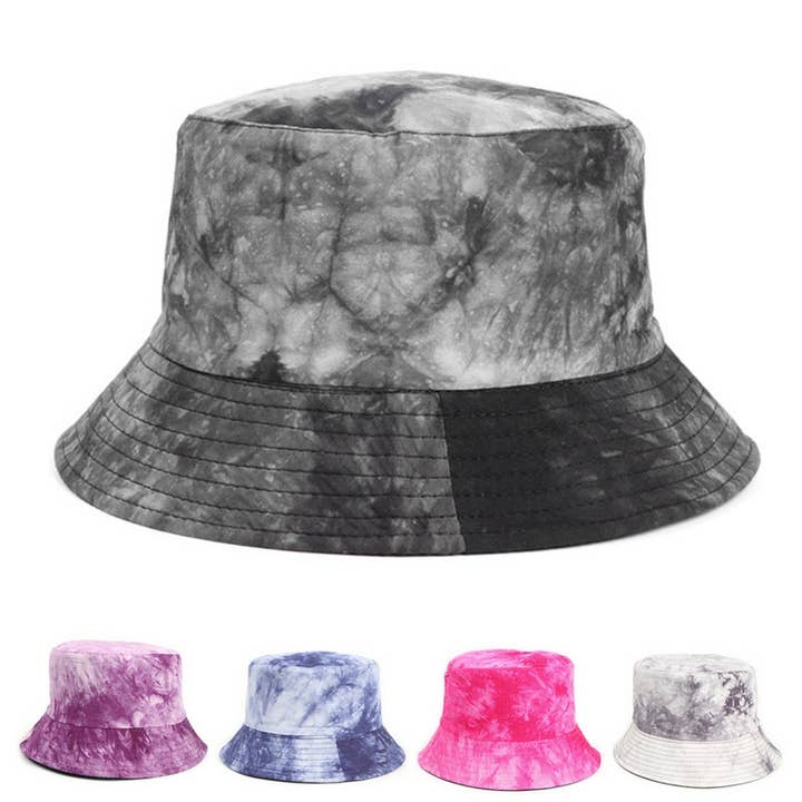 CWAH3280_TRENDY TIE-DYE DOUBLE-SIDED BUCKET HAT SUN HAT and other Purchase Wholesale tie dye bucket hat. Free Returns & Net 60 Terms on Faire trending on Faire.