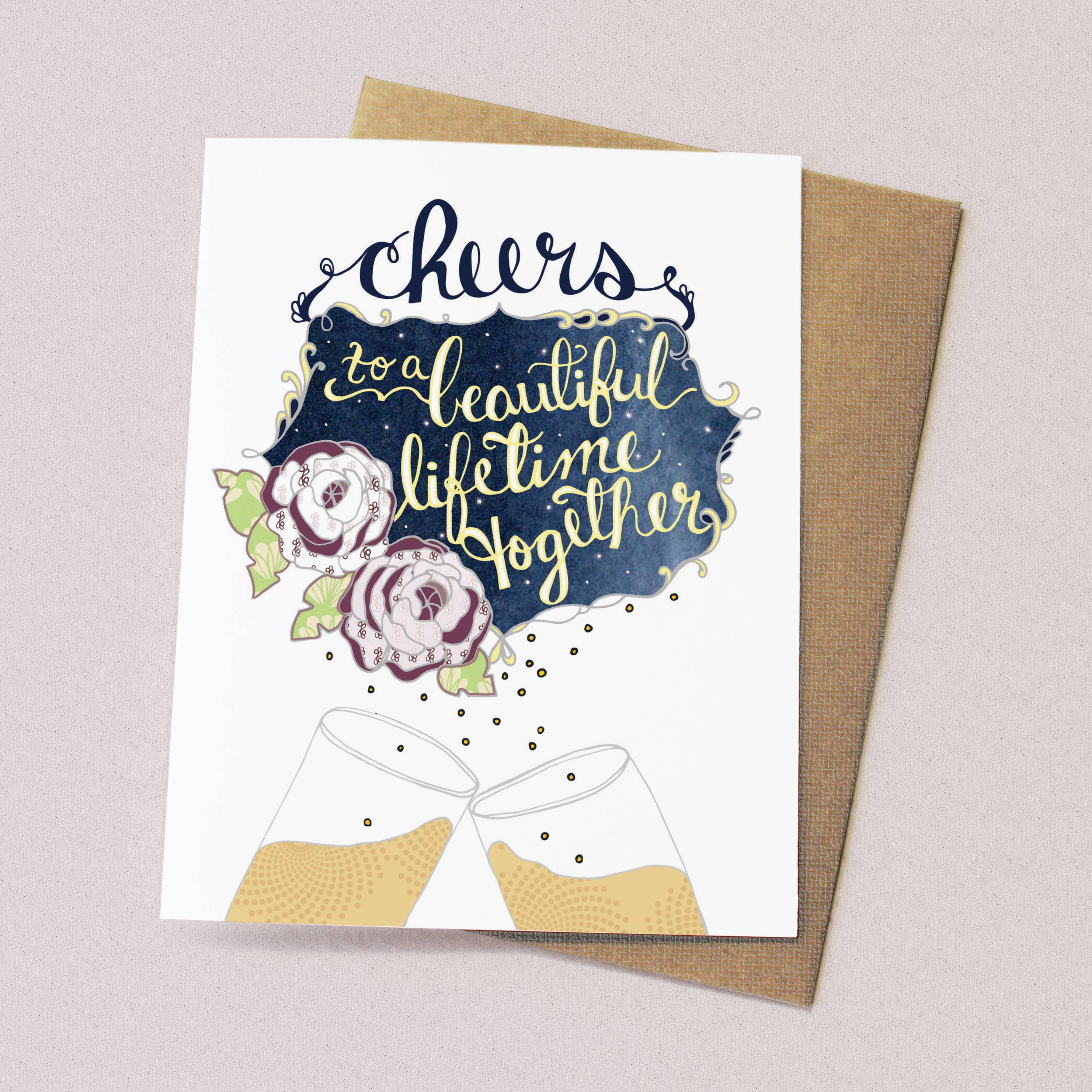 Cynla – Großhandel Hochzeitskarte – Cheers Card - Hochzeitskarte1