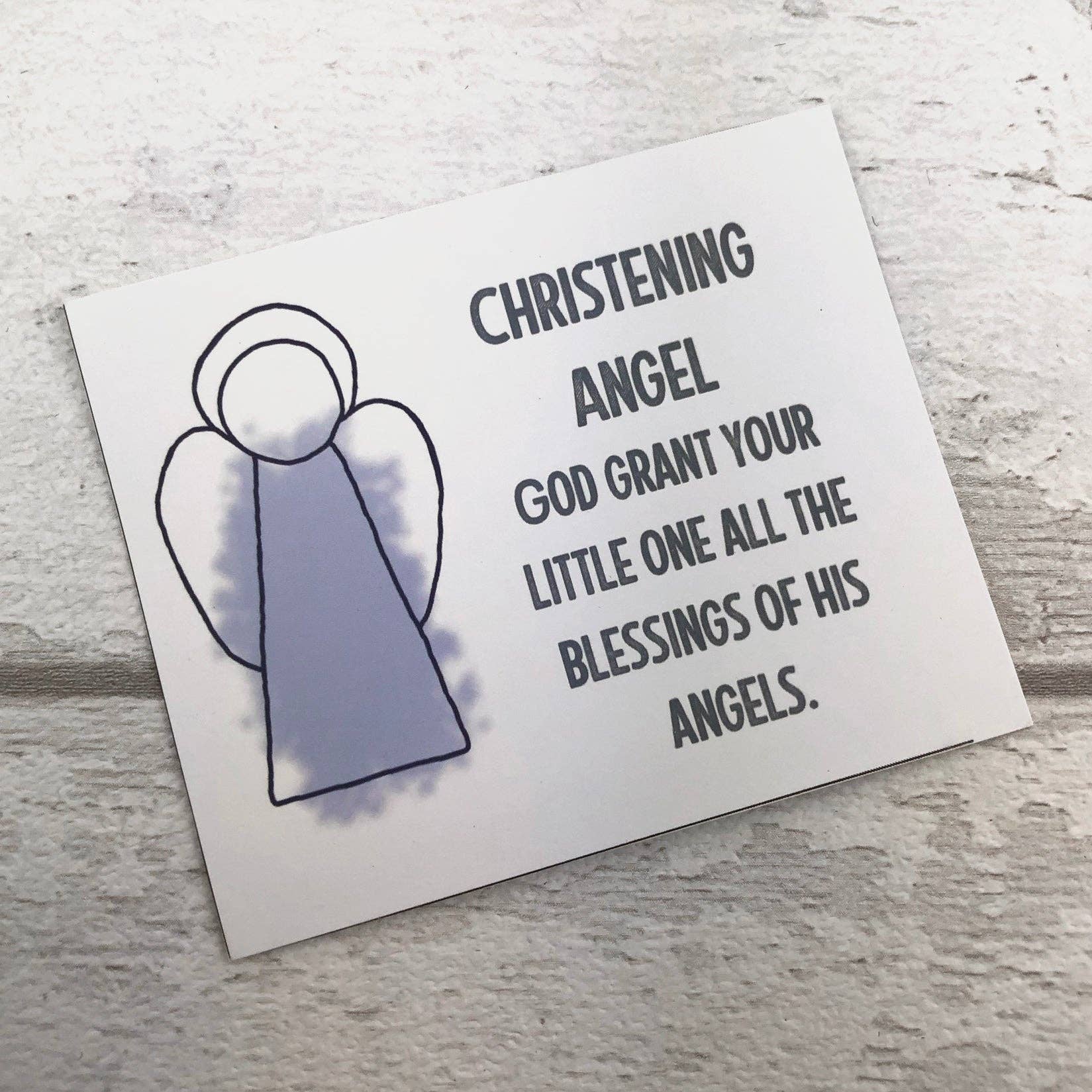 GlassHouse Design - Wholesale Keepsake Coin/Token - Christening Angel  - Stained Glass Christening Gift7
