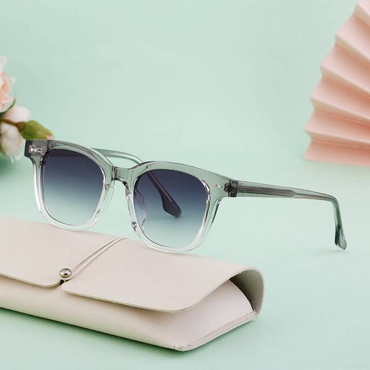 Men's Square Acetate Frame Sunglasses for wholesale by UZ Wholesale Store