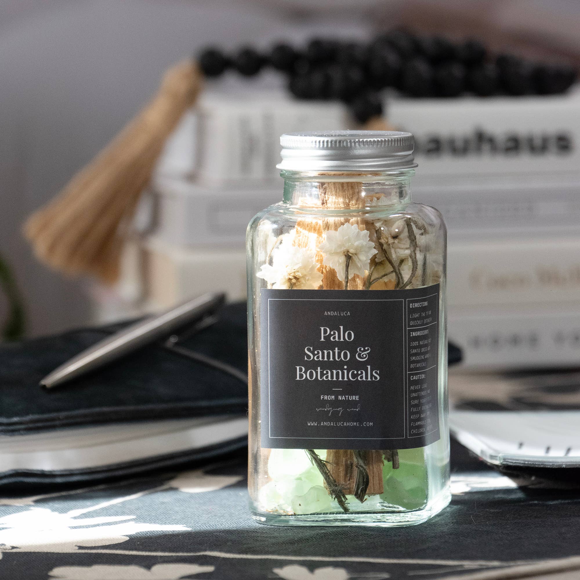 Andaluca - Wholesale Smudge Stick - Palo Santo & Chamomile Smudging Jar Set6