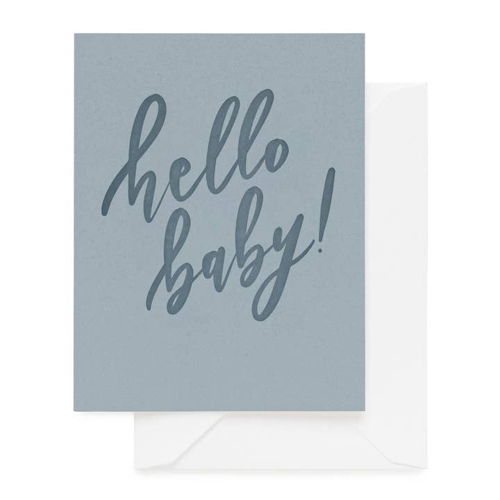 Blue Hello Baby for wholesale by Sugar Paper