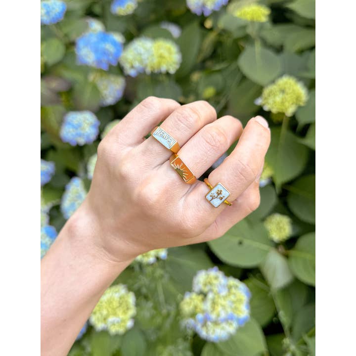 Elevated Faith – wholesale Signetring – Sunrise rektangulär signetring1