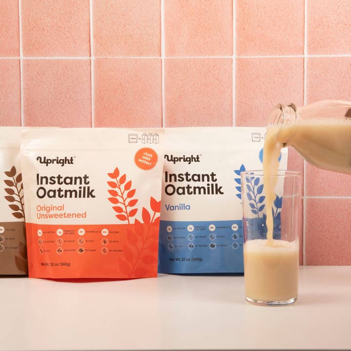 Upright - Wholesale Non-Dairy Milk - High-Protein Instant Oatmilk - Variety (Bulk Format)