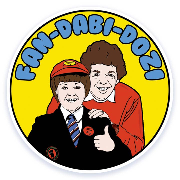 Fan-Dabi-Dozy The Krankies Inspired Vinyl Sticker for wholesale by Bite Your Granny