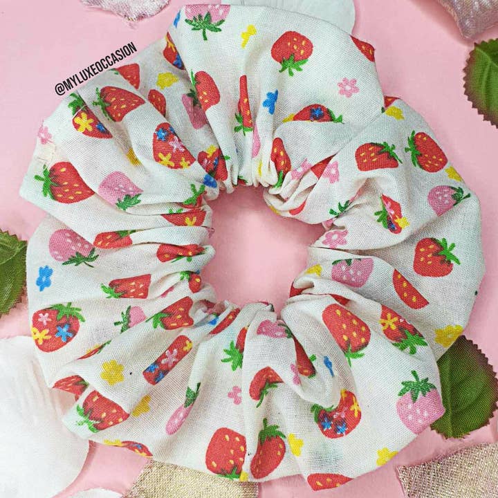 My Luxe Occasion – wholesale Scrunchie - Women’s – Strawberry Scrunchie