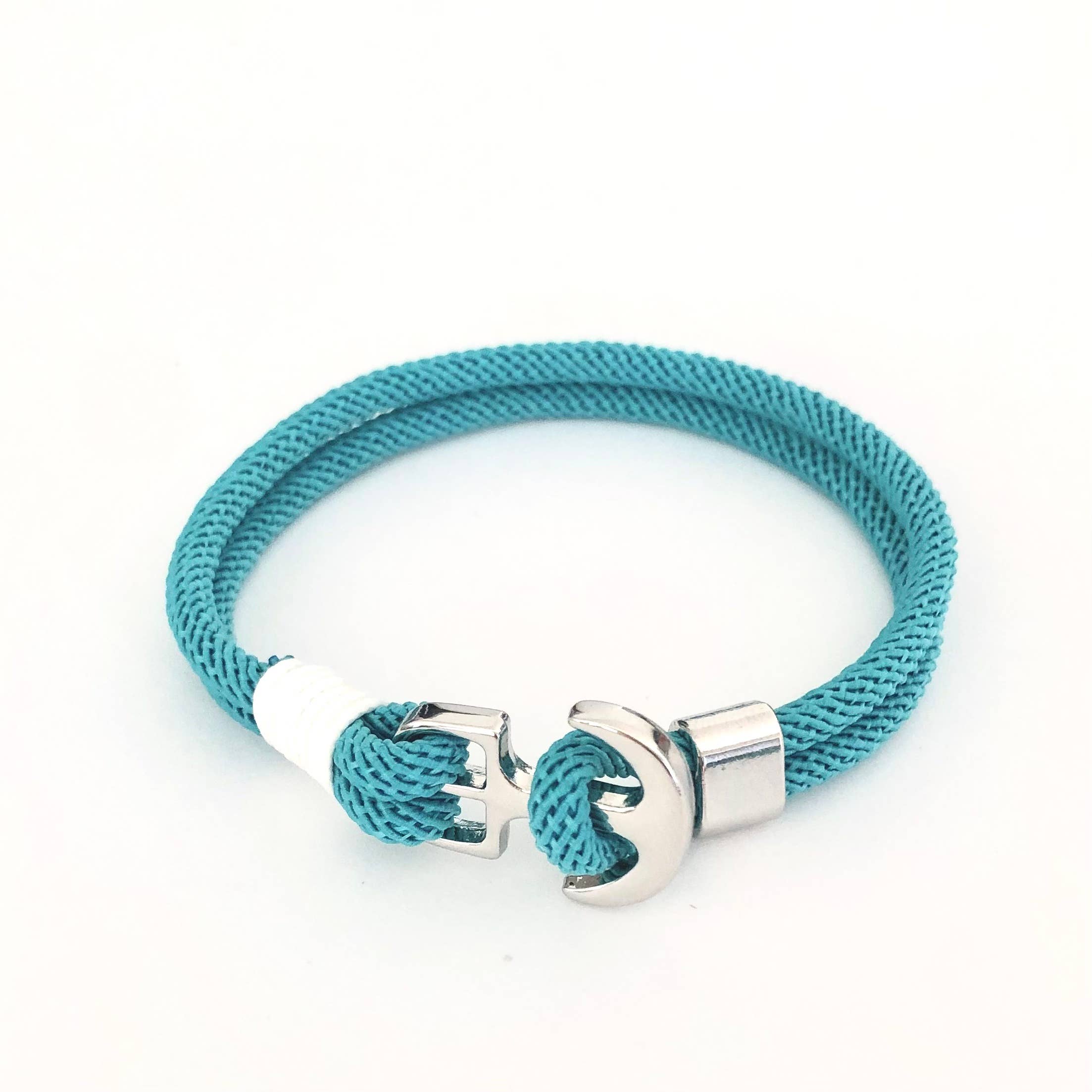 GreenWave - Vente Bracelet tissé/tressé - Bracelet en corde nautique avec fermeture ancre22