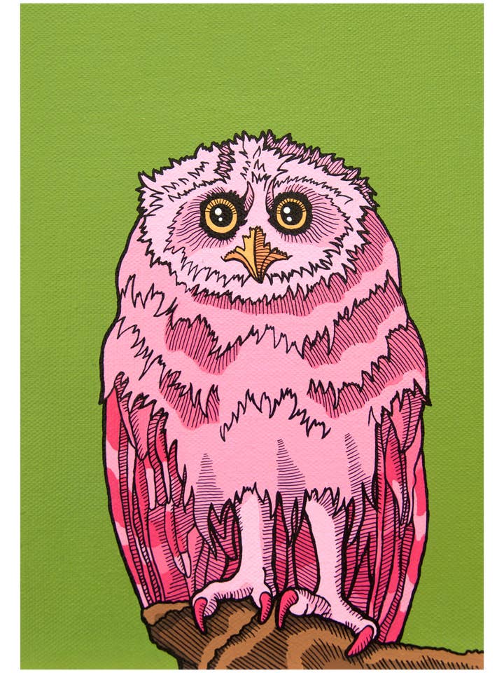 Outstanding Owlet Art Print for wholesale by Pop Zoo