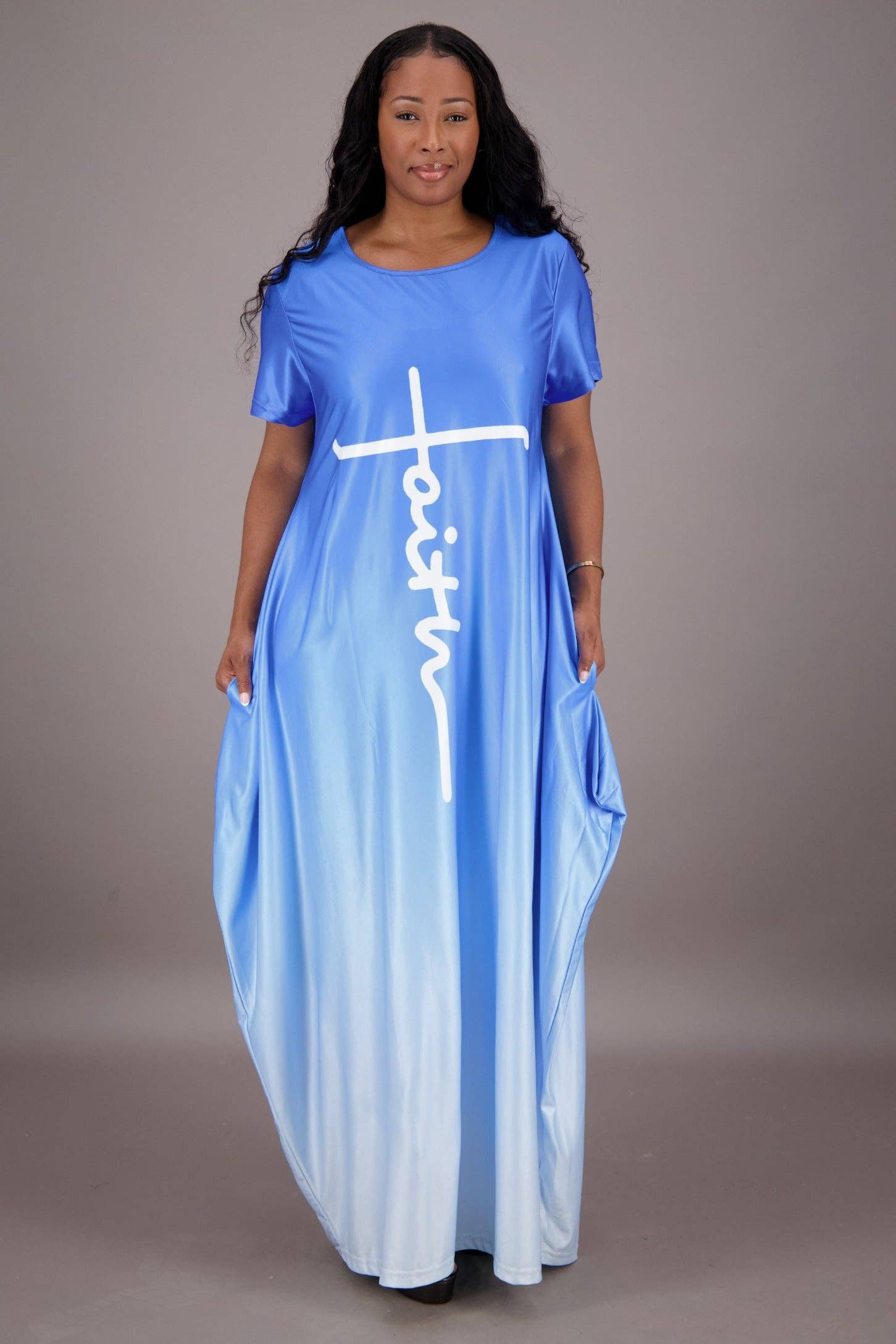 Advance Apparels - Wholesale Dress - Women's - Gradient Dye Faith Dress3