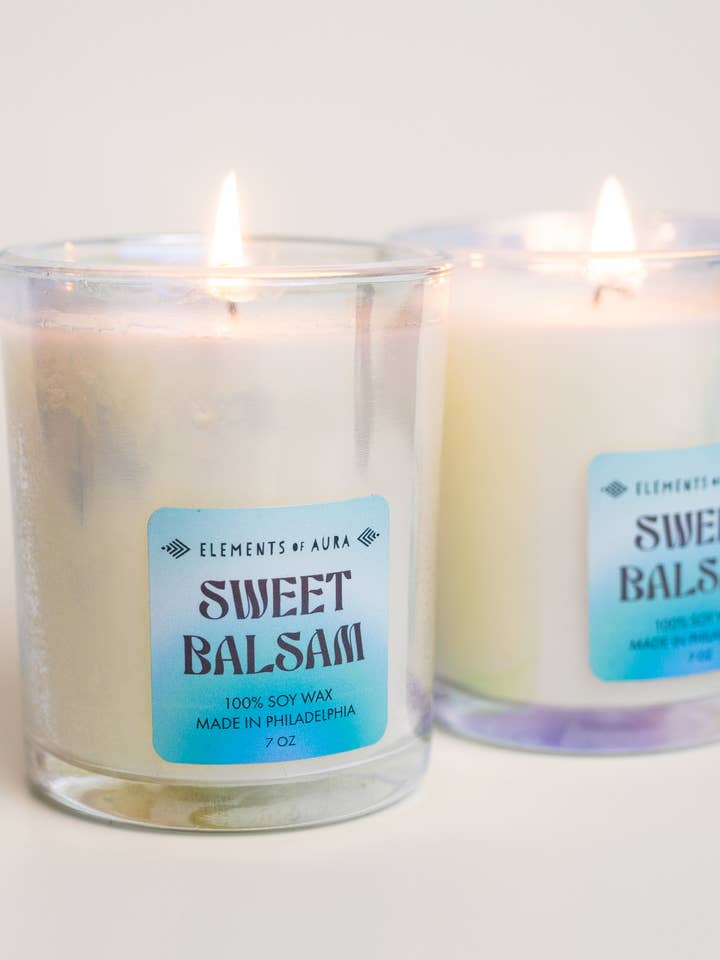 Vela de soja orgánica Sweet Balsam para venta al por mayor de Elements of Aura