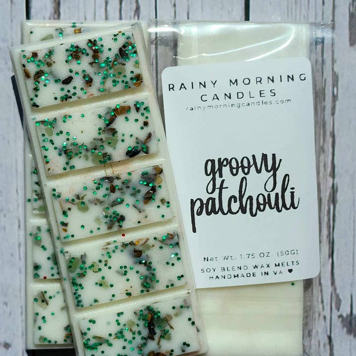 Rainy Morning Candles - Wholesale Wax Melt - Groovy Patchouli Snap Bar Wax Melts