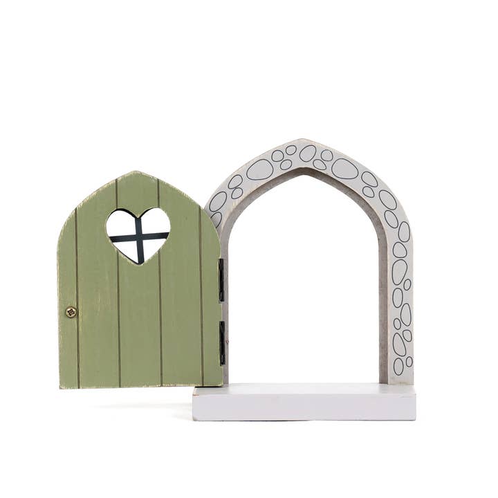 Devanie At Home (Formerly Adams & Co.) - Wholesale Decorative Tabletop Object - 11852 - 5x6x2 wd frm w/shlf (FAIRY DOOR) SPRING PIXIE2