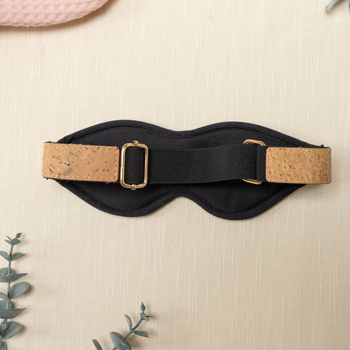 The Natural Love Company - Wholesale Sex Toy - Camellia Blindfold | Adjustable Cork Leather Blindfold