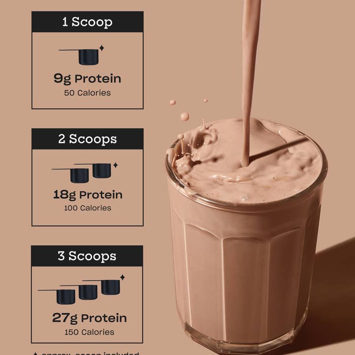 NUFYX – wholesale Protein/superfood powder – Heavenly Protein Powder, Dreamy Chocolate - .6 lb (20 scoops)