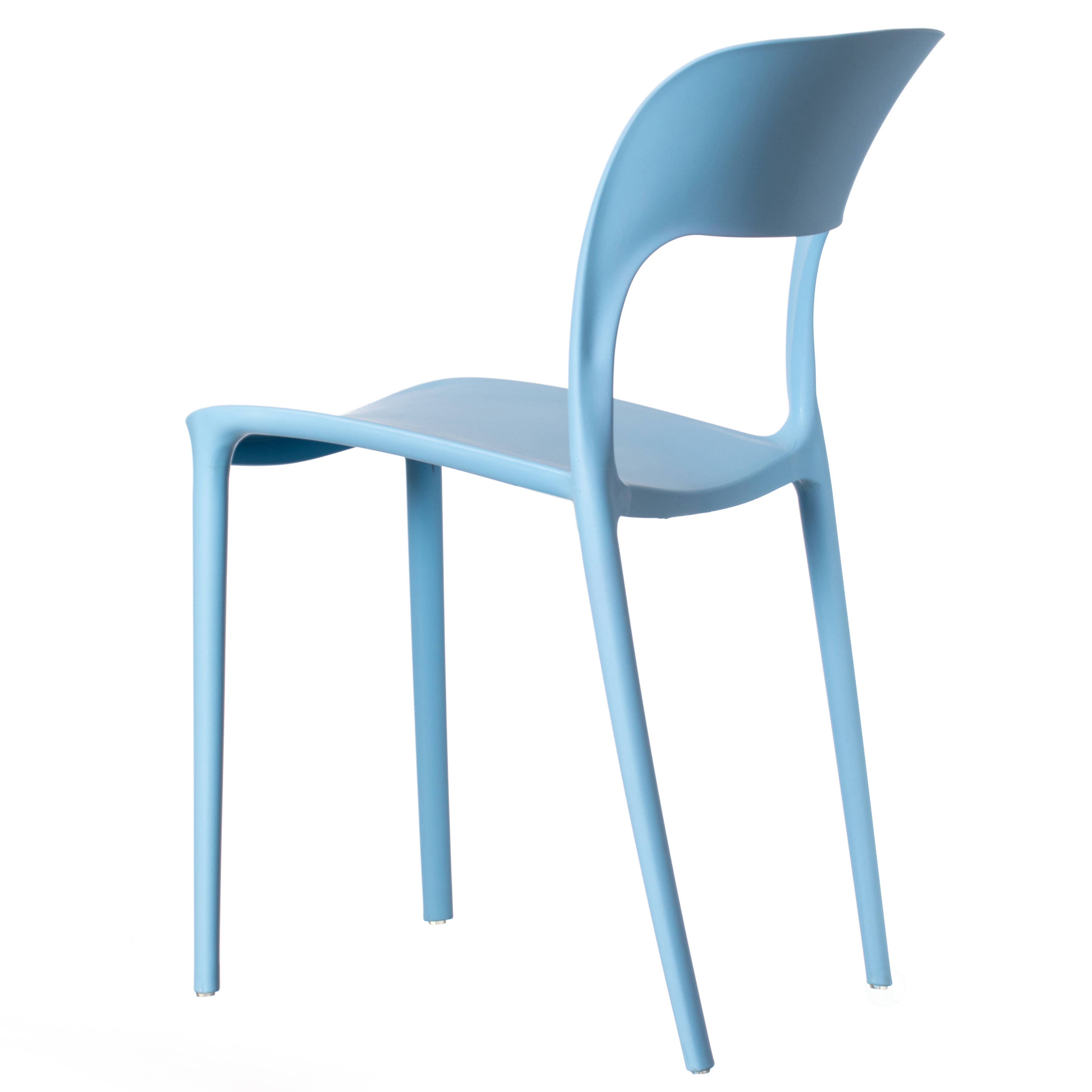 Quickway Imports - Wholesale Chair - Modern Plastic Outdoor Dining Chair with Open Curved Back15