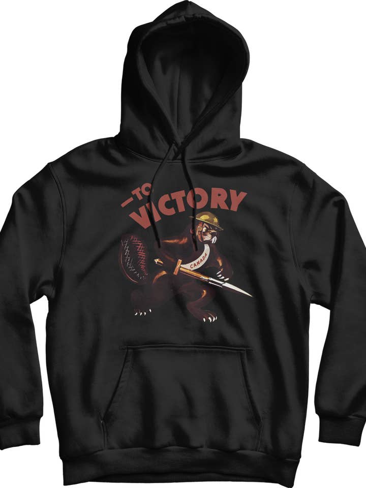 Moletom com capuz To Victory da 2ª Guerra Mundial por atacado de Canada for Victory