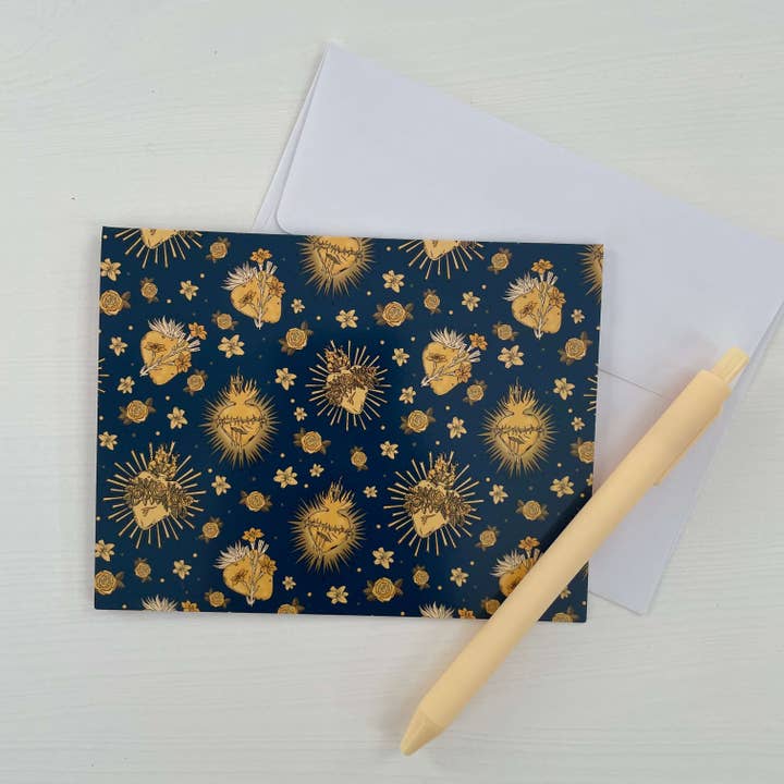 Catholic Note Cards Pack of 10 - Holy Hearts Collection for wholesale by Brick House in the City