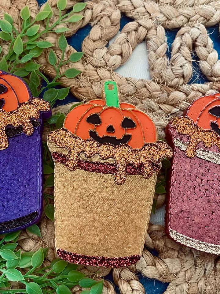 Pumpkin Latte Car Freshie for wholesale by Stay Fresh’ies Air Fresheners