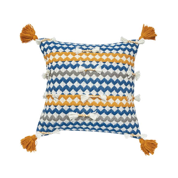 Jensen Tassel Throw Pillow for wholesale by carol & frank