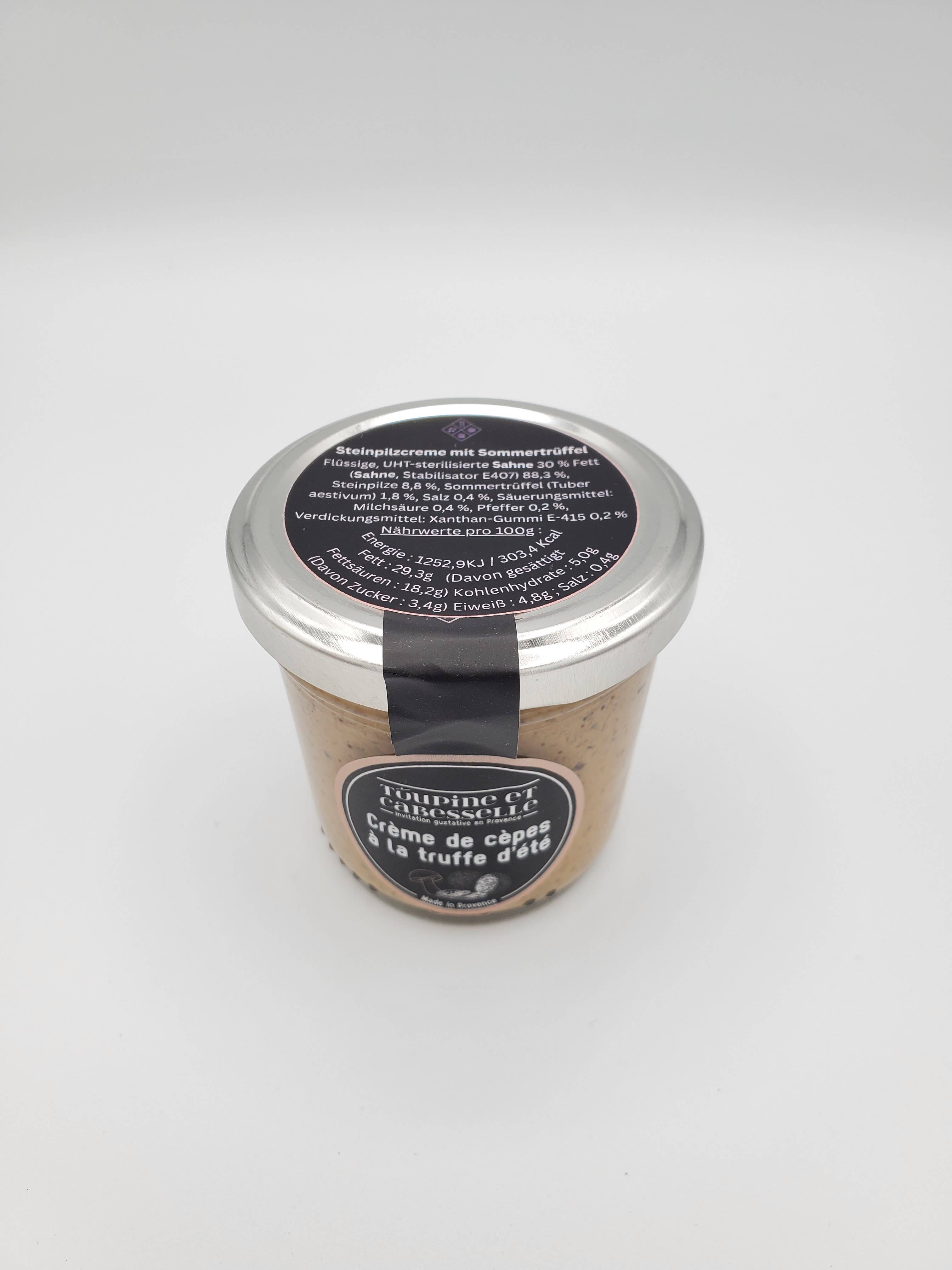 Toupine et Cabesselle – Großhandel Soße – Steinpilzcreme mit Sommertrüffel1