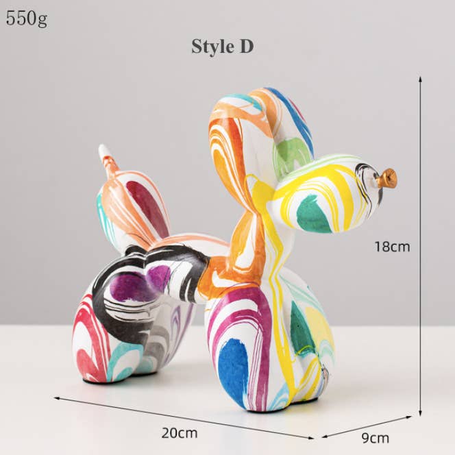 IVORE.GROUP (We cover All Import duty) - Wholesale Sculpture - Art Graffiti Balloons Dog Sculpture3