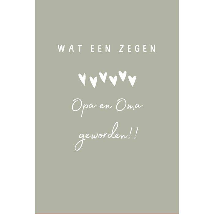 Karte „Was für ein Segen, Großvater und Großmutter zu werden“ für den Großhandel von Thalien