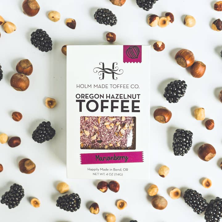 Holm Made Toffee Co. - Wholesale Toffee - Marionberry - Oregon Hazelnut Toffee3