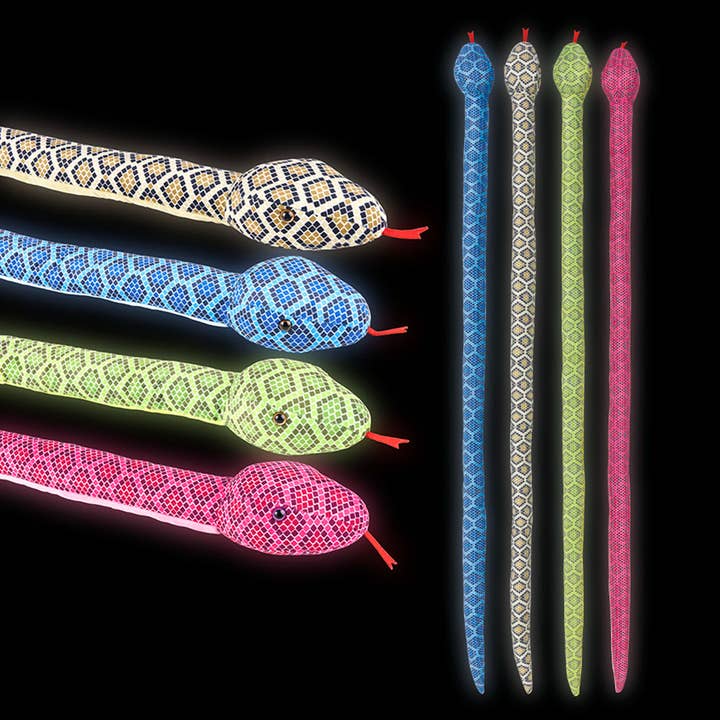 (T) 67" GLOW IN DARK DIAMOND BACK SNAKE for wholesale by The Toy Network