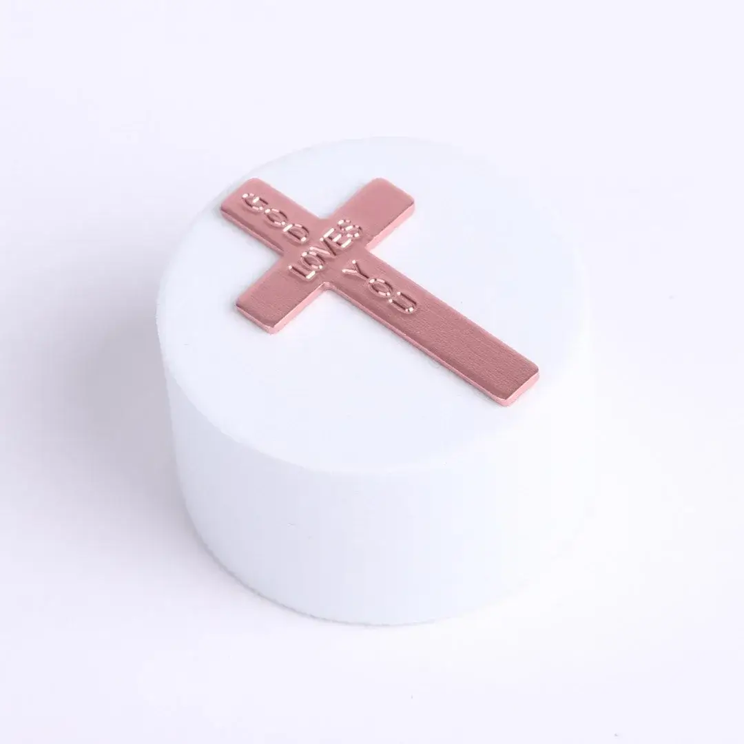 Swanson Christian Products - Wholesale Keepsake Coin/Token - Pocket Cross God Loves You Pink - Pack of 504