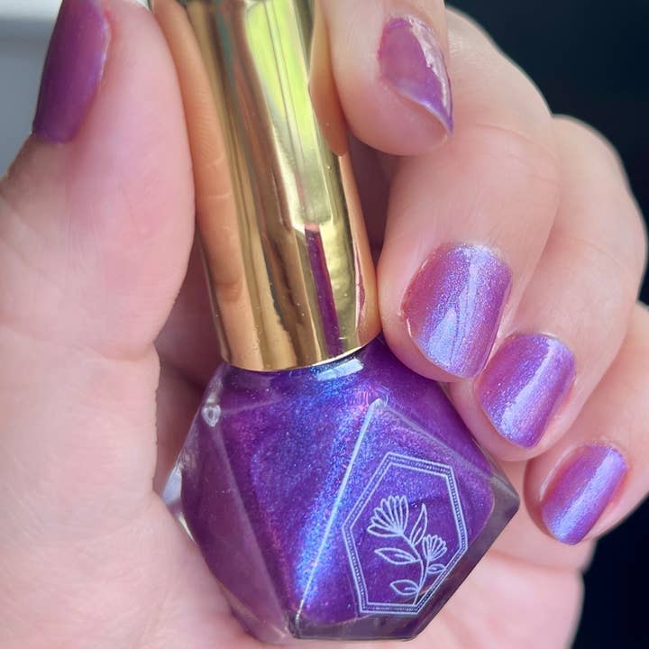 Palafoxia Beauty - Wholesale Nail Polish - Enchanted - Enchanting Glowing Purple Nail Polish