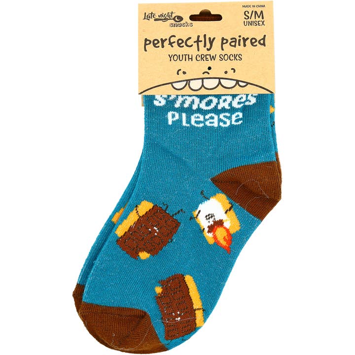Pavilion - Wholesale Socks - Kids - S'mores - M/L Youth Cotton Blend Crew Socks4