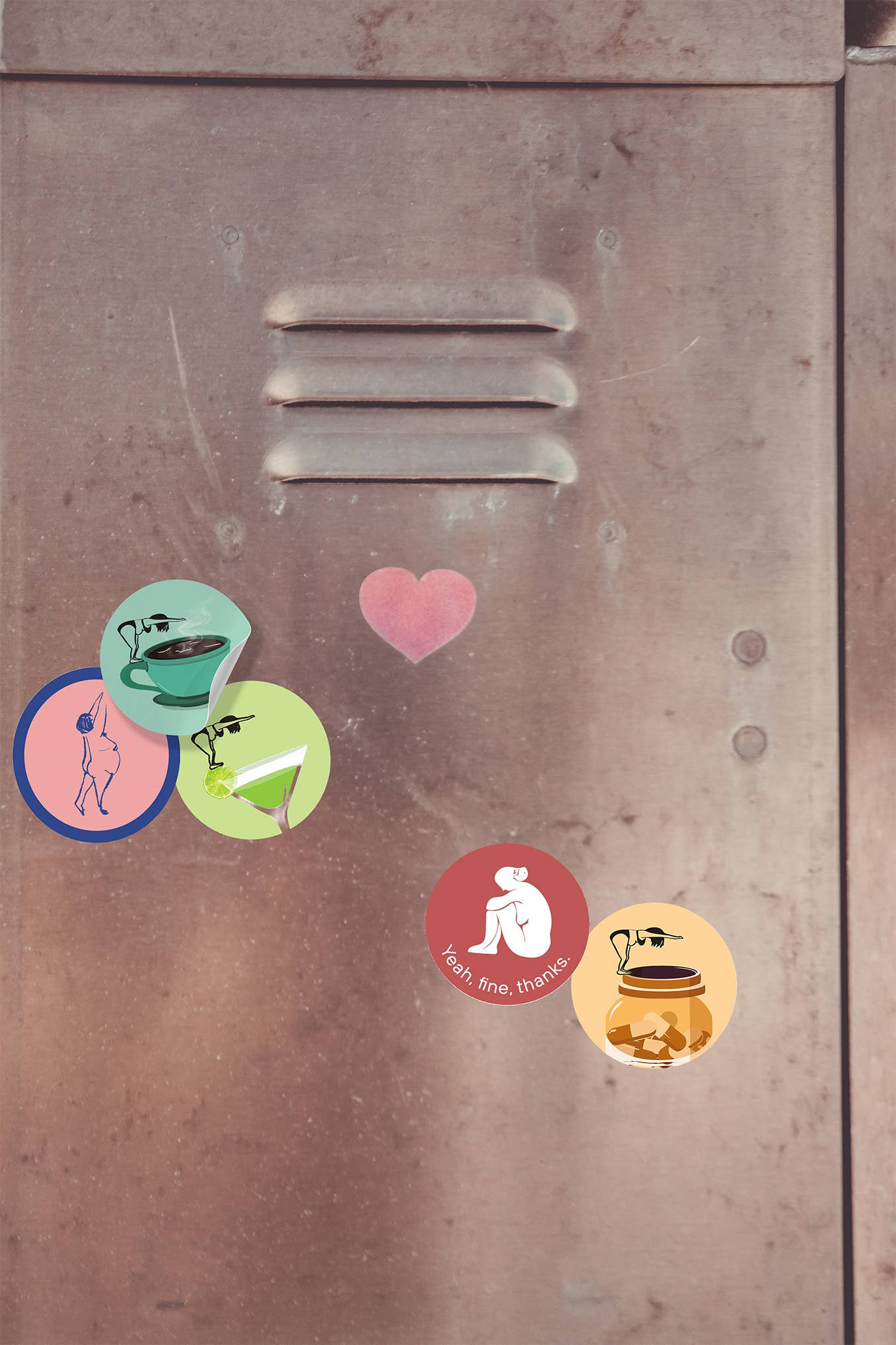 Laura Pomarius - Wholesale Sticker - Martini Dive - Cocktail Hour Sticker2