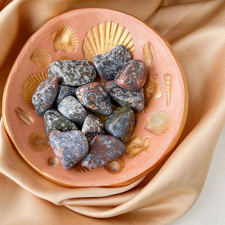 Surya Cristais – Engroshandel Spirituelle sten og krystaller – Blå Ocean Jaspis0