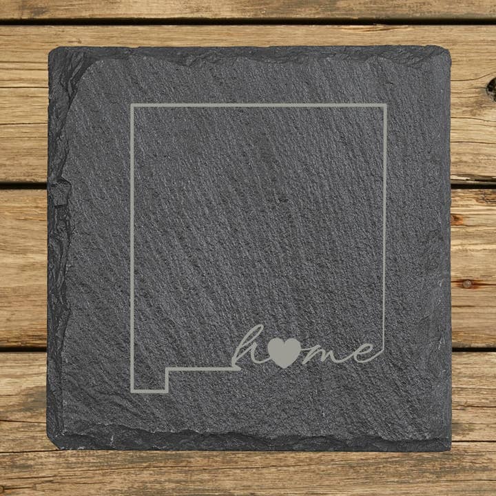 Sottobicchiere in Ardesia del Nuovo Messico – 16 Design, Quadrato o Rotondo per la vendita all'ingrosso da parte di Beach, Cats & Wine