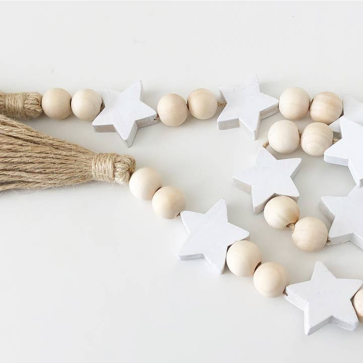 Foundations Decor - Wholesale Bunting/Garland - Wood Bead Garlands - classic colors and shapes15