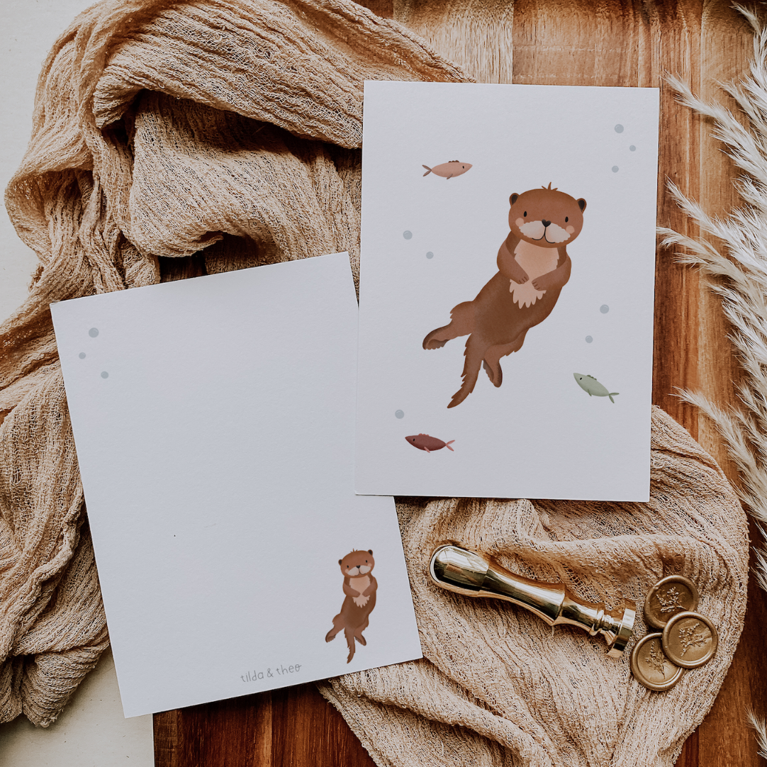 Tilda&Theo – Engroshandel Postkort – Odders postkort - børnekort med skovdyr1