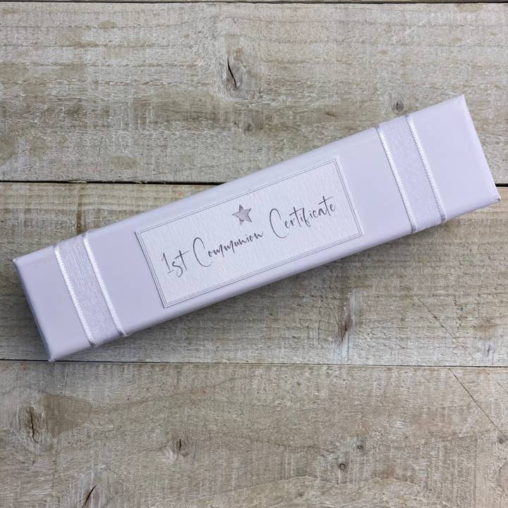 1st Holy Communion Stars - Certificate Holder (S1HC6) for wholesale by White Cotton Cards